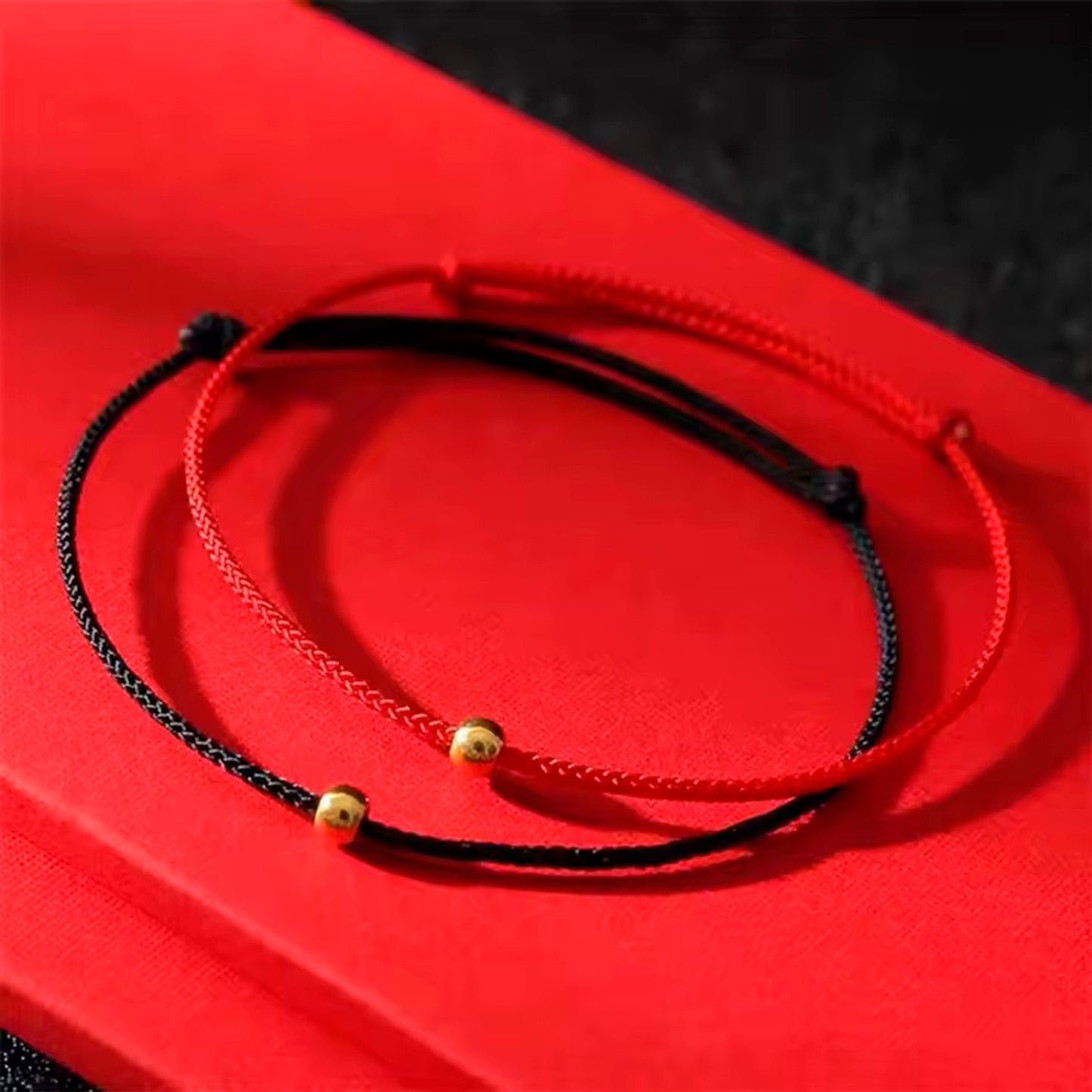 Red String of Fate Bracelet with Gold Filled Bead