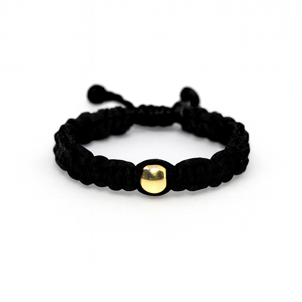 Red String Ring with Gold Filled Bead