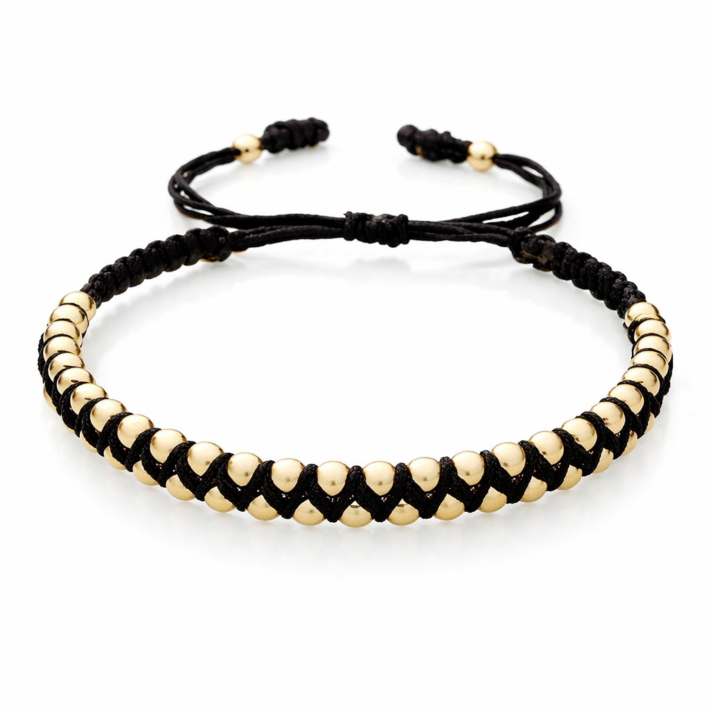 Zig-Zag Braided Gold Filled Bracelet
