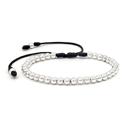 Continuous Sterling Silver Bead Bracelet