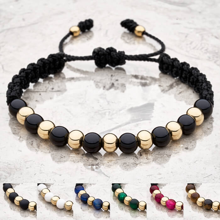 Gold Filled & Natural Quartz Beaded Bracelet