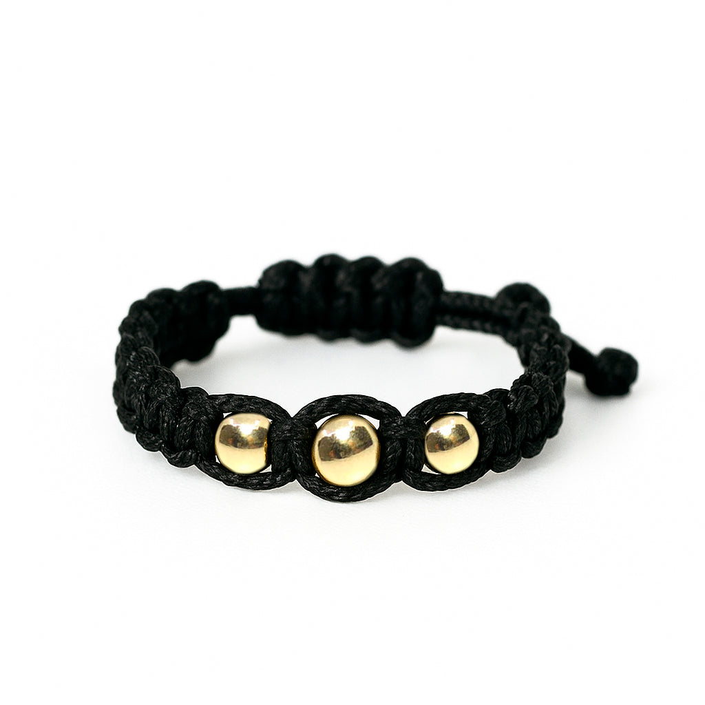 Triple Tone Woven Gold Filled Ring