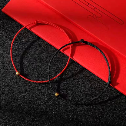 Red String of Fate Bracelet with Gold Filled Bead