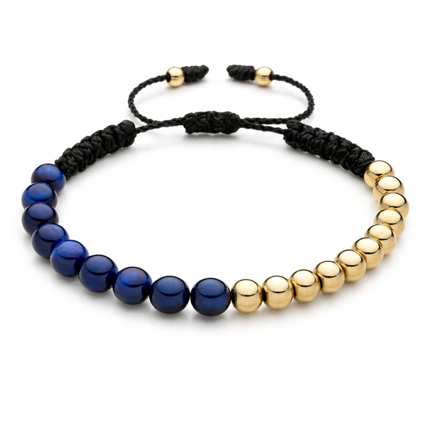 Gold Filled Bracelet with Side Tiger Eye Stone