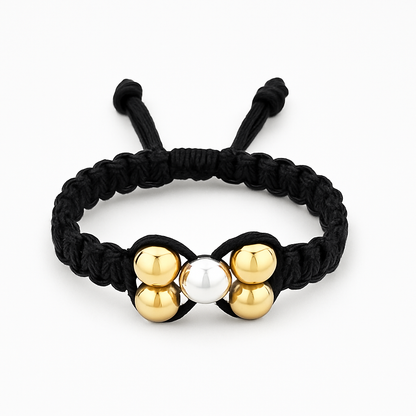Braided Bow Butterfly Gold Filled Ring with Beads