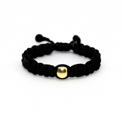 Red String Ring with Gold Filled Bead