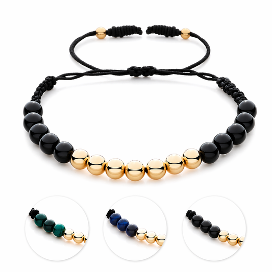 Gold Filled Bracelet with Center Beads