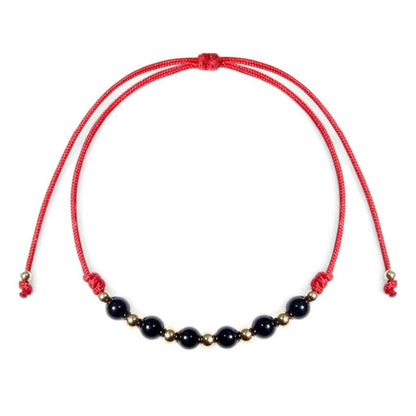 Subtle Intertwined Gold Filled & Onyx Bracelet