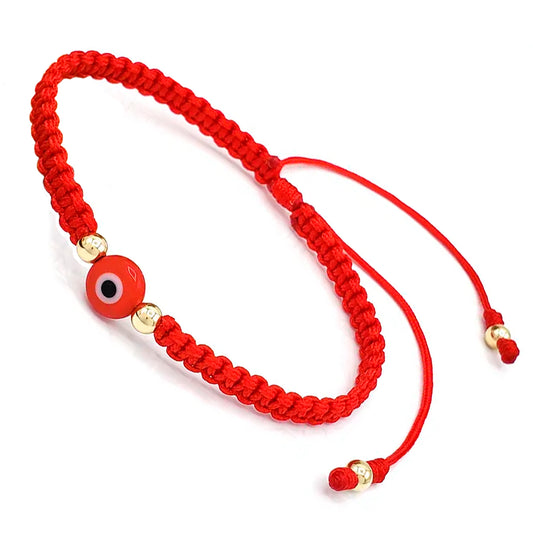 Evil Eye Protection Gold Filled Bead Bracelet