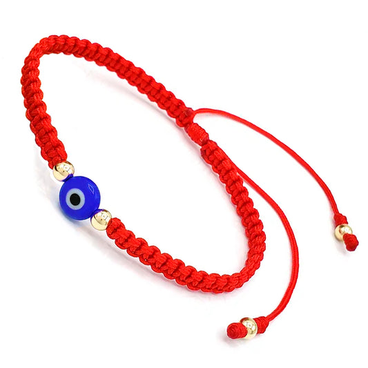 Evil Eye Protection Gold Filled Bead Bracelet