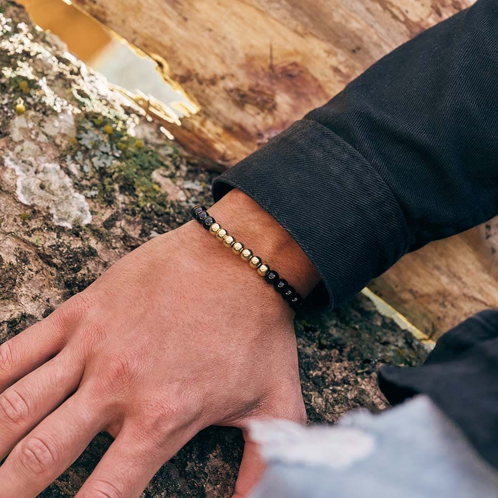 Gold Filled Bracelet with Center Beads