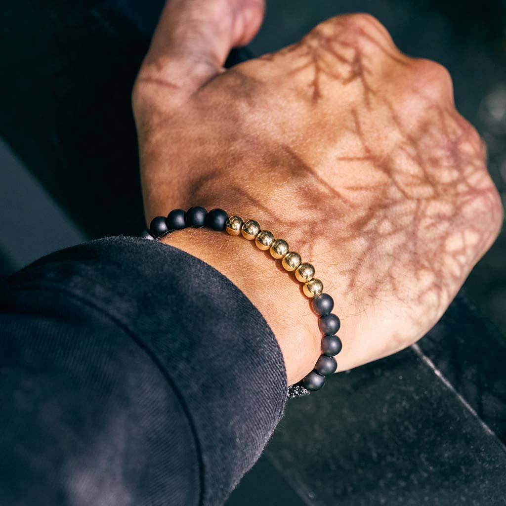 Gold Filled Bracelet with Center Beads