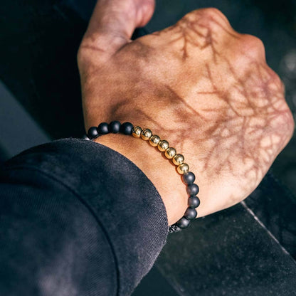 Gold Filled Bracelet with Center Beads