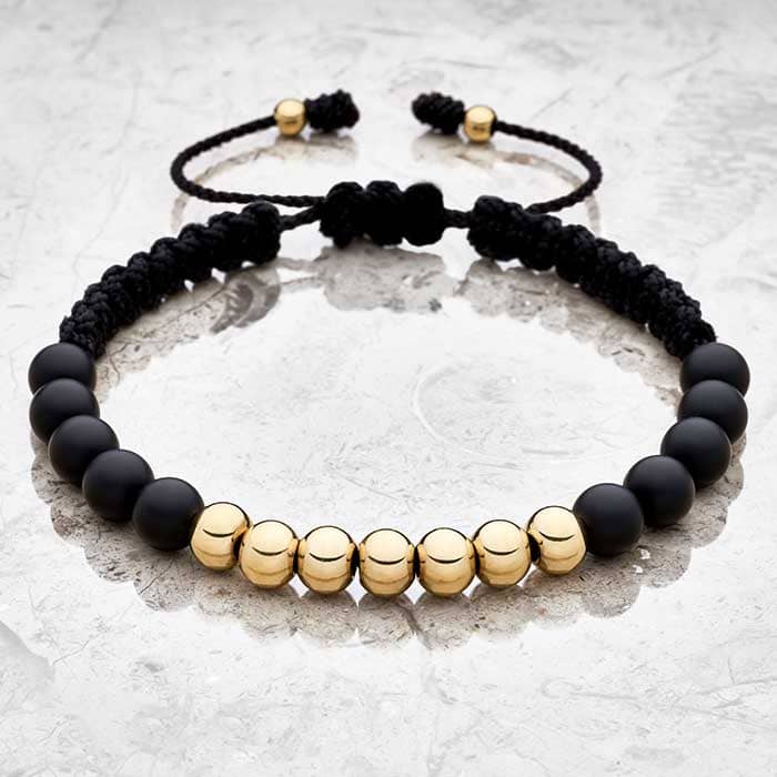 Gold Filled Bracelet with Center Beads