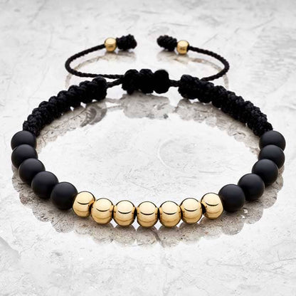 Gold Filled Bracelet with Center Beads