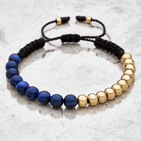 Gold Filled Bracelet with Side Tiger Eye Stone