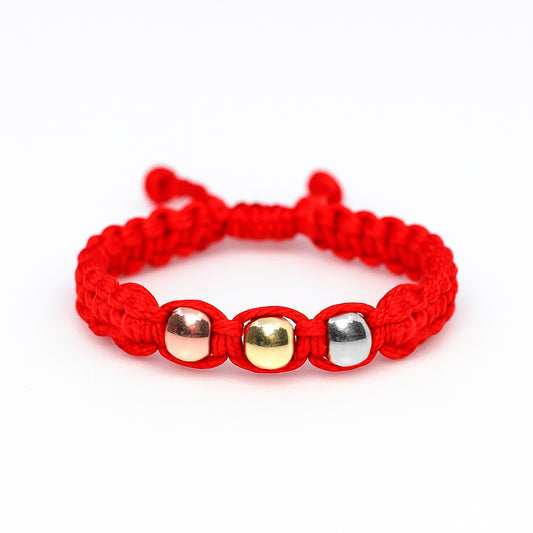 Tri-Color Woven Gold Filled Ring