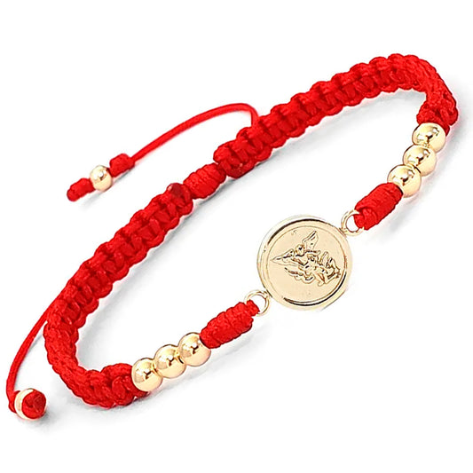Saint Michael Archangel Gold Filled Bracelet