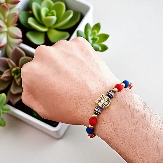 Barcelona Soccer Team Bracelet – Fan Jewelry & Supporter Accessory