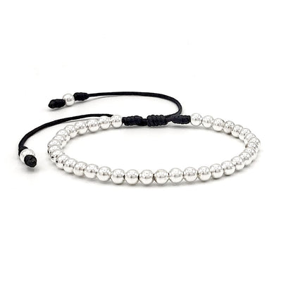 Continuous Sterling Silver Bead Bracelet
