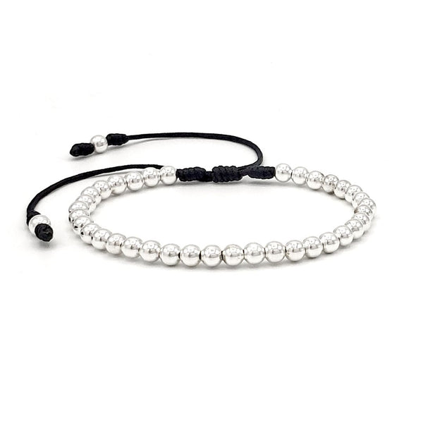 Continuous Sterling Silver Bead Bracelet
