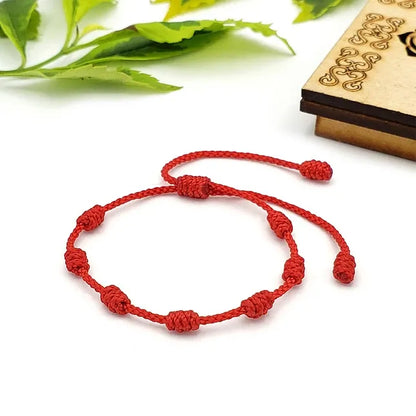 7 Knot Red String Bracelet – Protection & Good Luck Charm