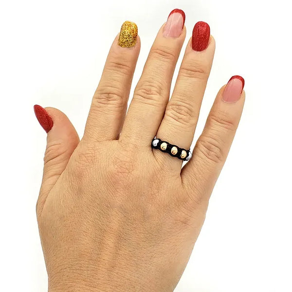 Interwoven Gold Filled & Sterling Silver Bracelet – Three-Tone Elegant Design