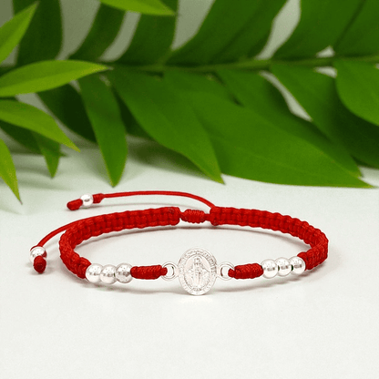 Miraculous Medal Sterling Silver Bracelet (925)