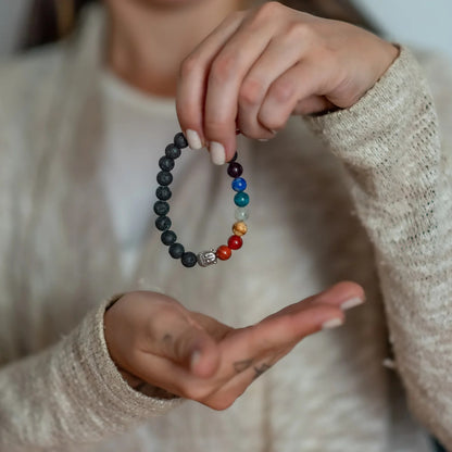 Buddha 7 Chakra Natural Stone Bracelet