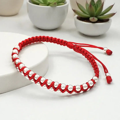 Zig-Zag Braided Sterling Silver Bracelet