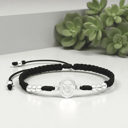 Saint Michael Archangel Sterling Silver Bracelet (925)