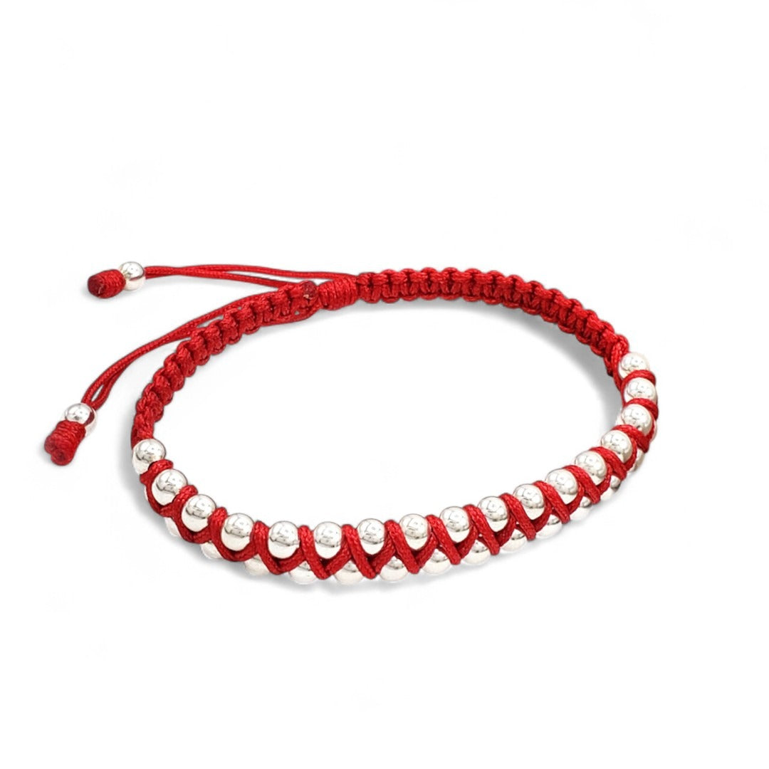 Zig-Zag Braided Sterling Silver Bracelet