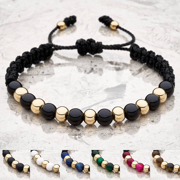 Gold Filled & Natural Quartz Beaded Bracelet