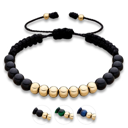 Gold Filled Bracelet with Center Beads